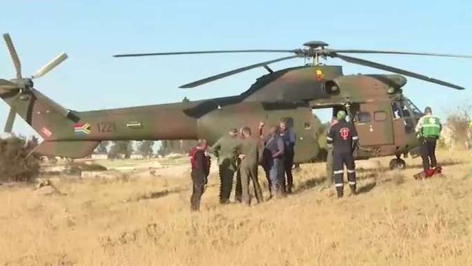 SANDF helicopter in Mthatha as search and rescue operations continue after deadly Eastern Cape floods