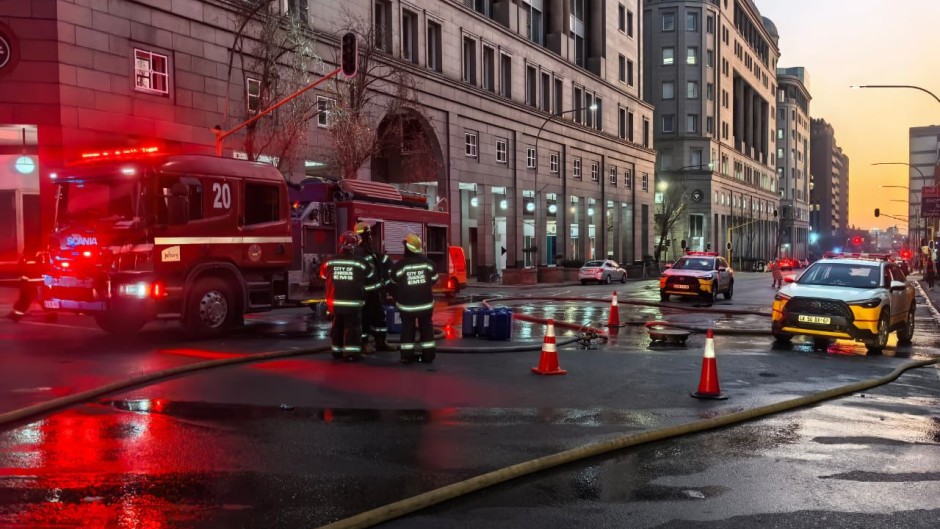 EMS workers at the scene of the fire. Twitter/@PublicSafetyMMC