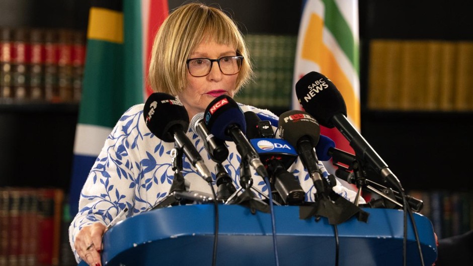 Democratic Alliance’s Federal Council chairperson Helen Zille during a media briefing in Cape Town