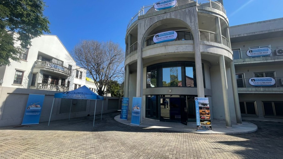 Outside view of the Gupta compound that is going on auction - 2/2