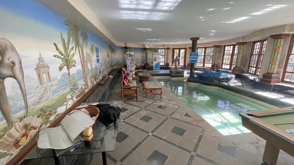 Inside view of the Gupta compound that is going on auction