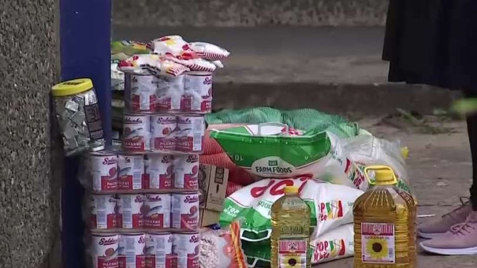 Food delivered at a school. 