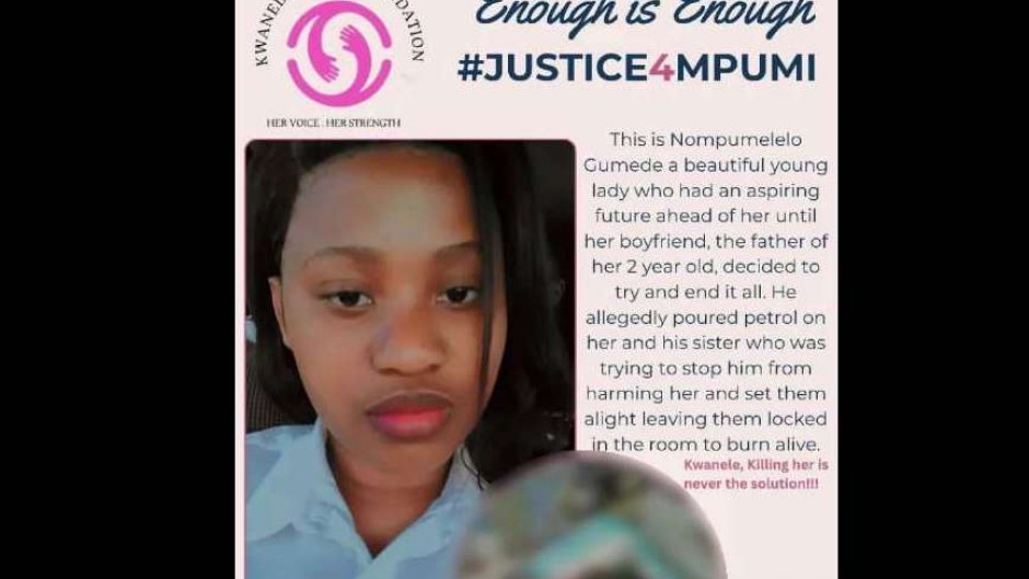 Nompumelelo Gumede is in critical condition.