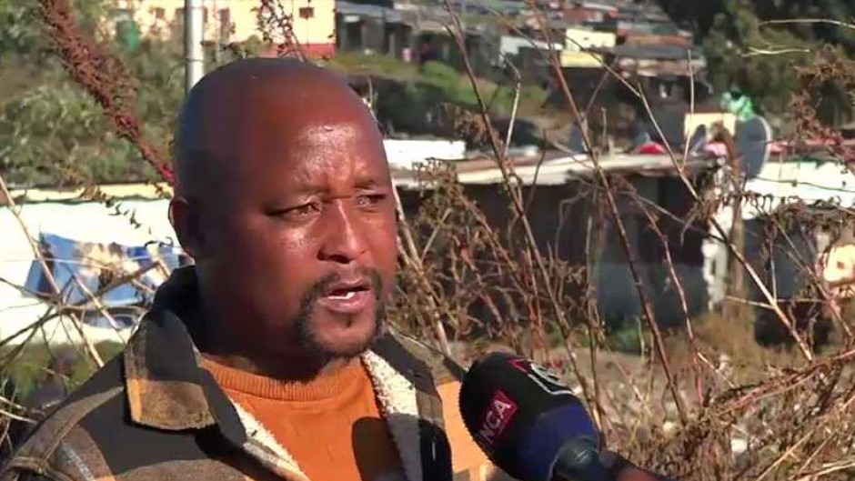 Skiti informal settlement, Mnquma Local Municipality community leader Lwando Vuso