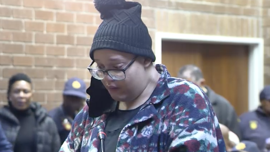 Tiffany Meek in court.