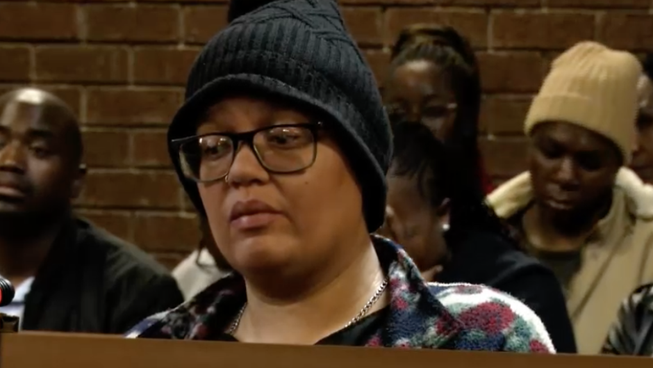 Tiffany Meek in court.