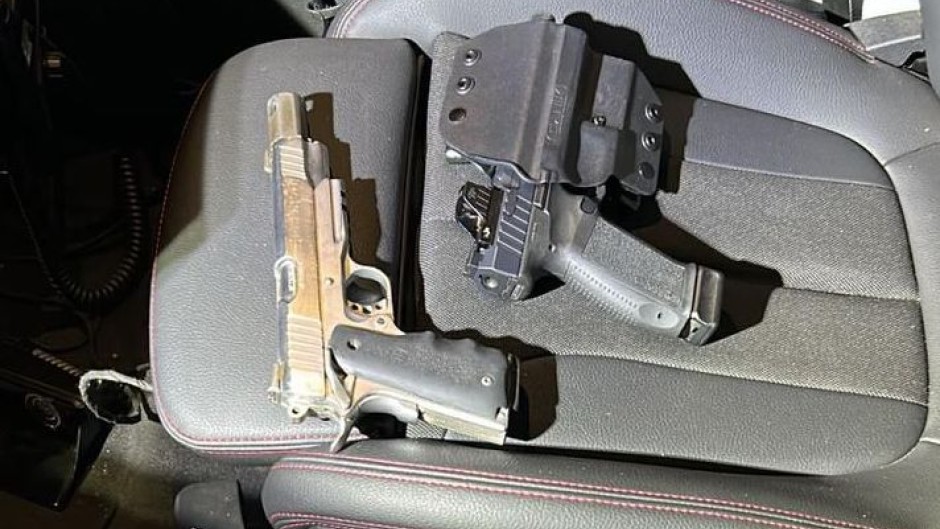 The suspects were found with 30 unlicensed firearms. Supplied