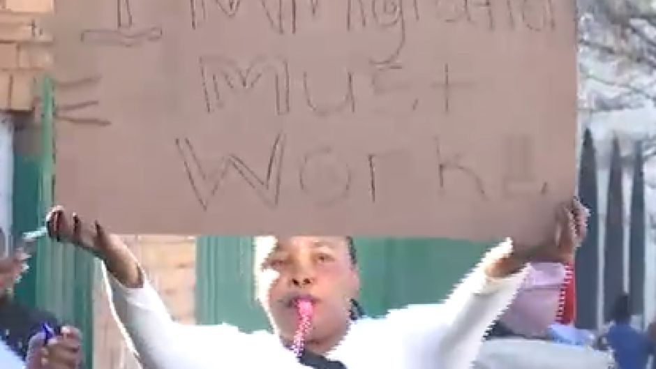 Protest action in Joburg / eNCA 