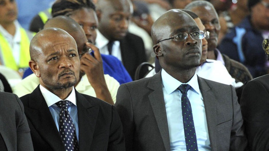 Senzo Mchunu and Melusi Gigaba