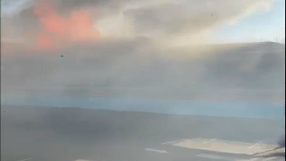 The Home Affairs Building in Germiston in Gauteng is on fire.  