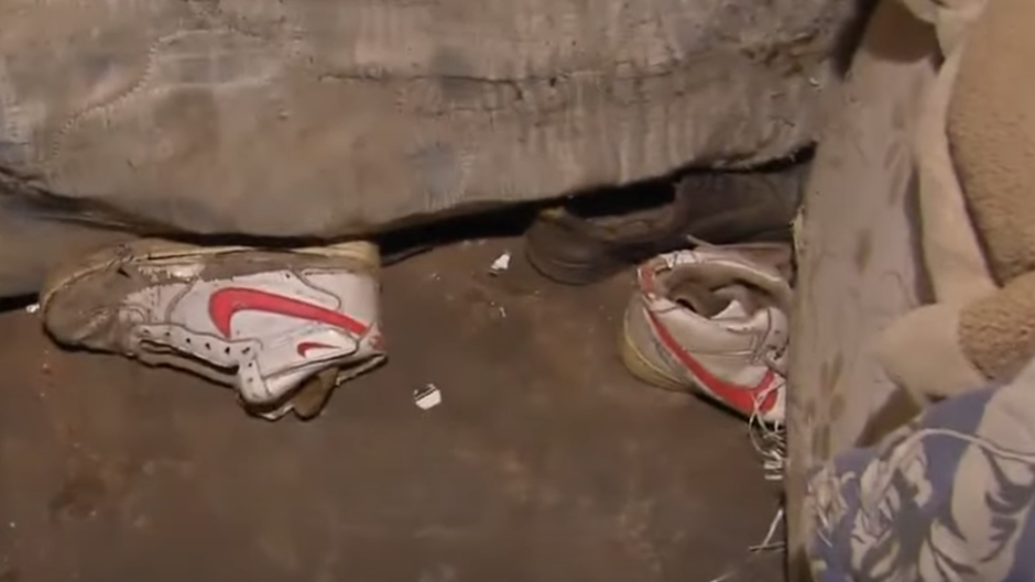 Shoes found in the Dobsonville house.