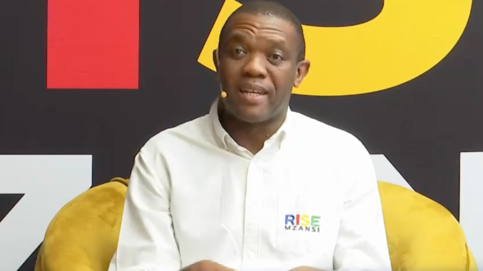 Rise Mzansi leader Songezo Zibi.