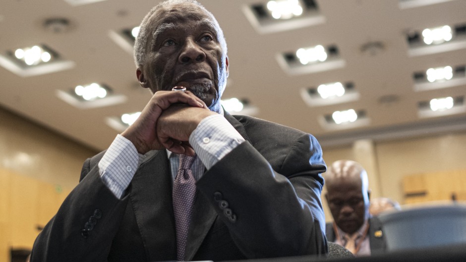 Former President Thabo Mbeki. AFP/Emmanuel Croset