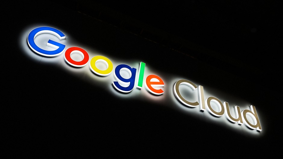 The Google Cloud logo. Joan Cros/NurPhoto via AFP