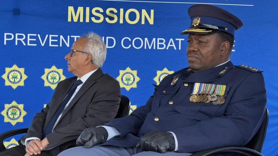 Acting Minister of Police, Firoz Cachalia and National Police Commissioner Fannie Masemola