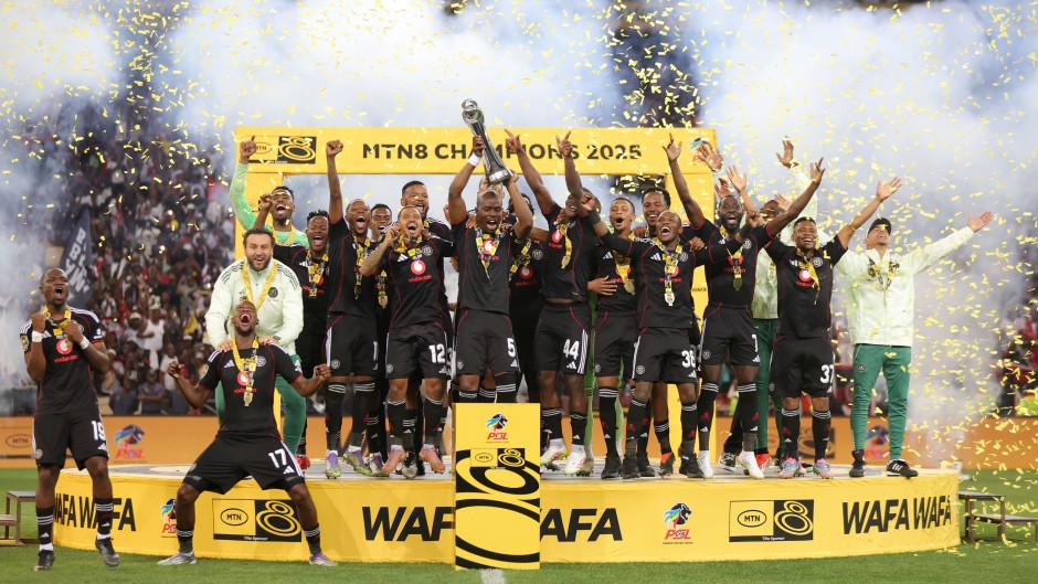 Orlando Pirates clinched their fourth consecutive MTN8 title. BackpagePix/Samuel Shivambu