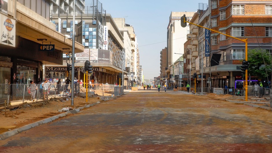 Phase 1 of the Lilian Ngoyi Street Rehabilitation Project has been completed. Gallo Images/Sharon Seretlo