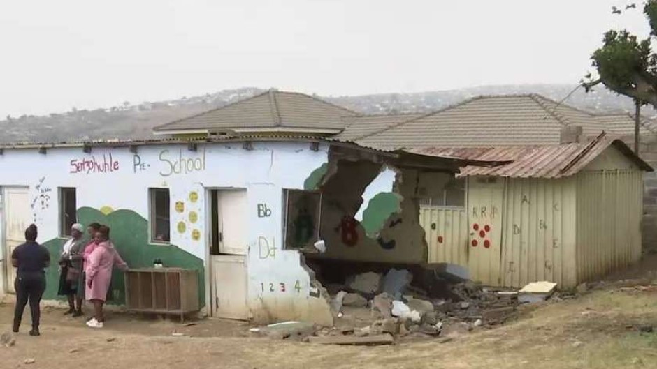 The accident scene in Pietermaritzburg.