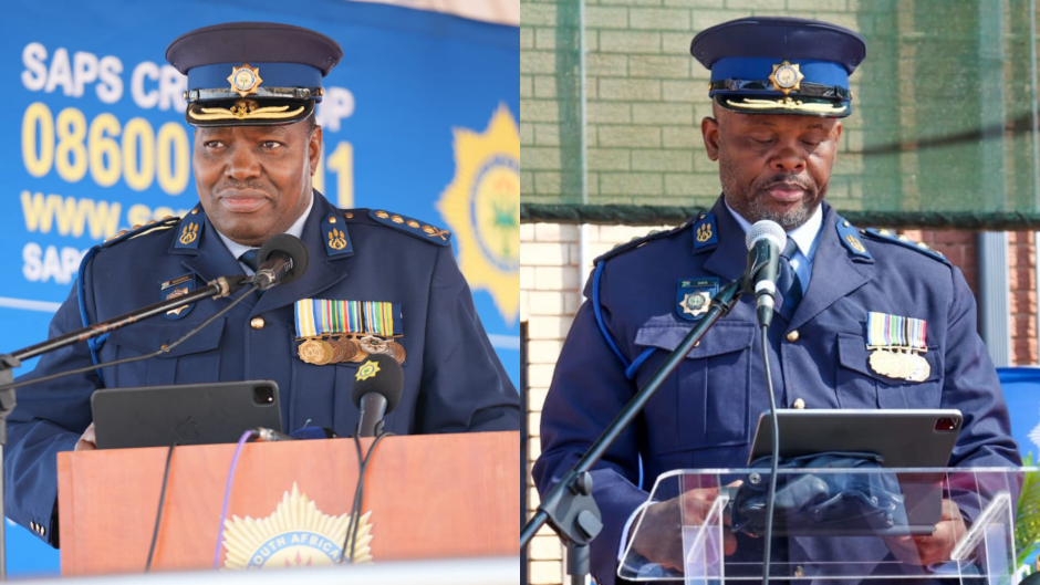 SAPS top brass, Fannie Masemola and Shadrack Sibiya