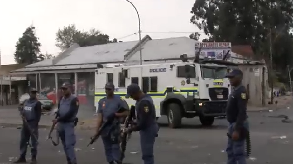 Gauteng police have arrested one person during water protests in Coronationville, Johannesburg.