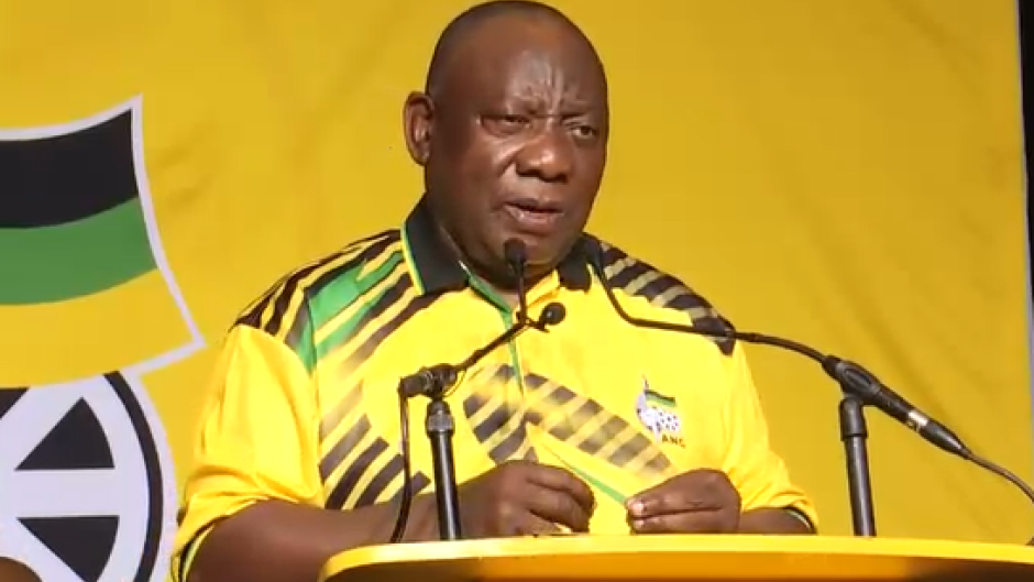ANC President Ramaphosa / eNCA 