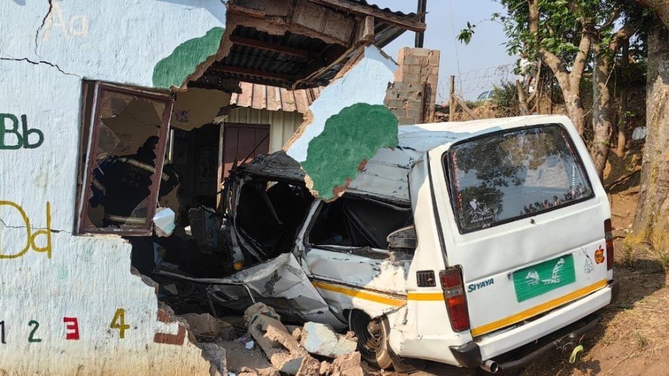 Three children have died and eleven others injured after a taxi ploughed into a creche in Imbali, just outside Pietermatirzburg / Supplied 