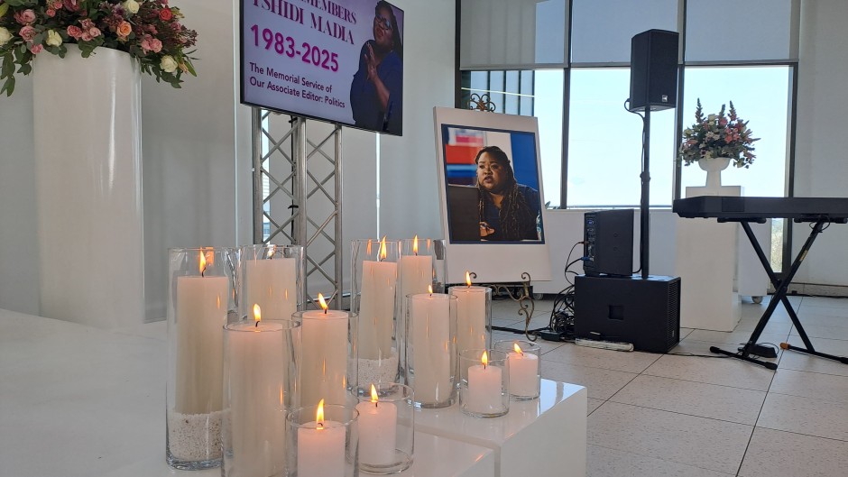 Friends, colleagues and family members paid tribute to Tshidi Madia. eNCA/Bafedile Moerane