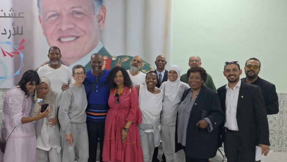 The six South African activists from the Global Sumud Flotilla, who were kidnapped by Israel, have safely arrived in Jordan. Supplied/Global Sumud Flotilla