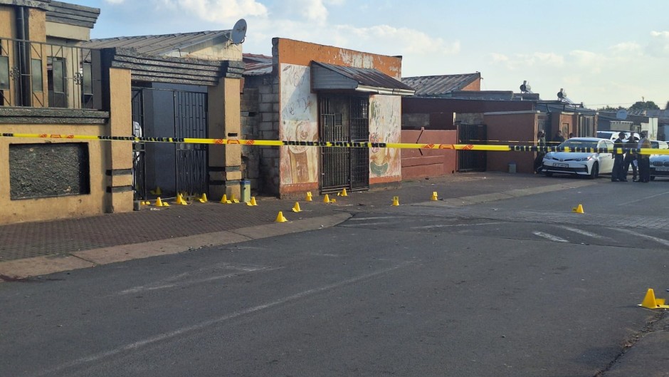 The scene of the Westbury mass shooting. eNCA.Hloni Mtimkulu