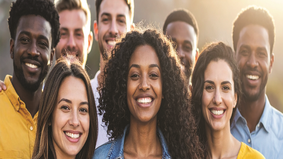 image of mixed group of people