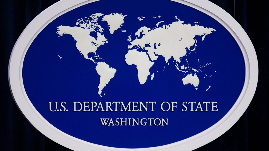 The US Department of State logo. AFP/Paul J Richards