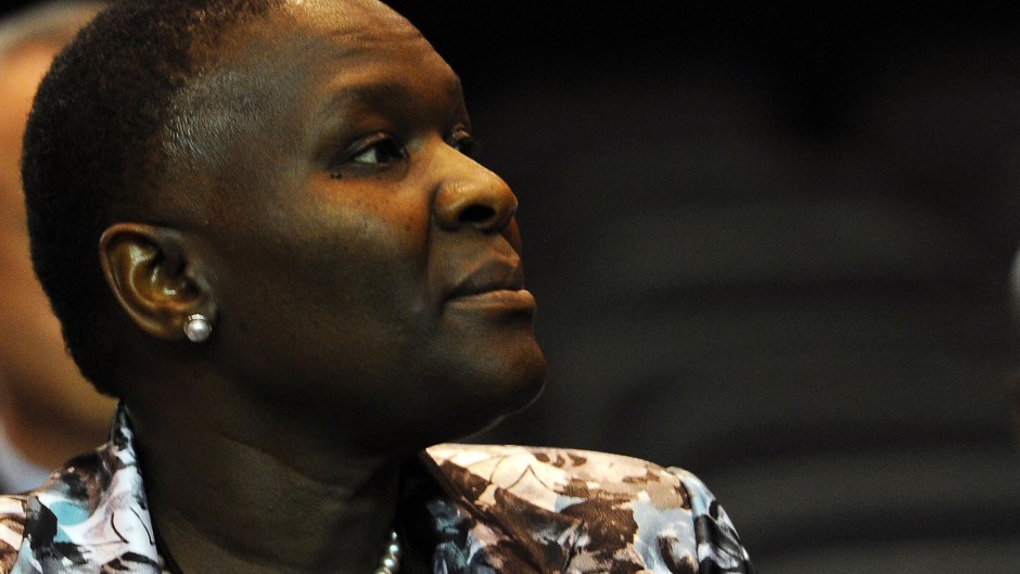 Former national police commissioner Riah Phiyega. AFP/Stringer