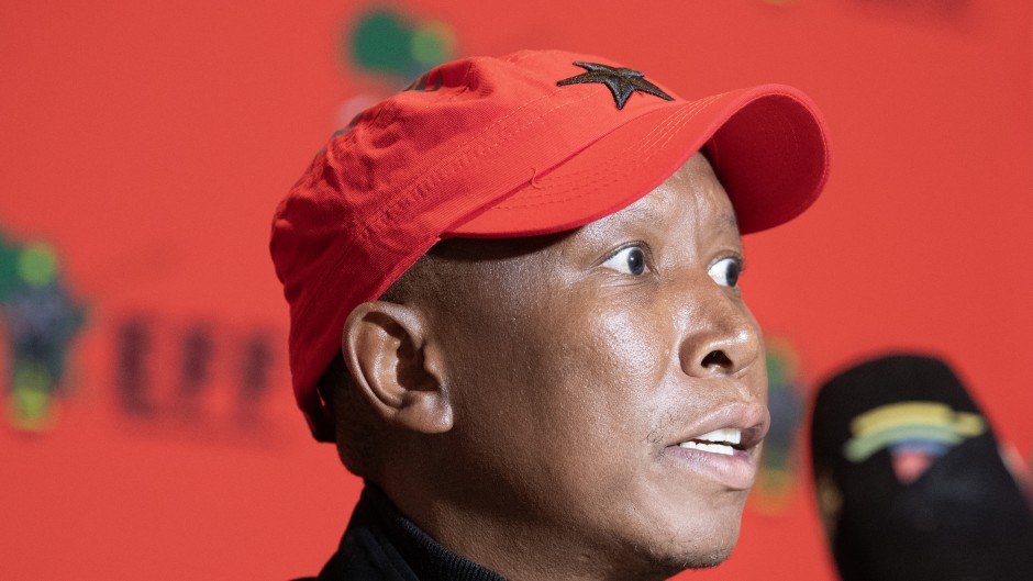 EFF leader Julius Malema. AFP/Rodger Bosch