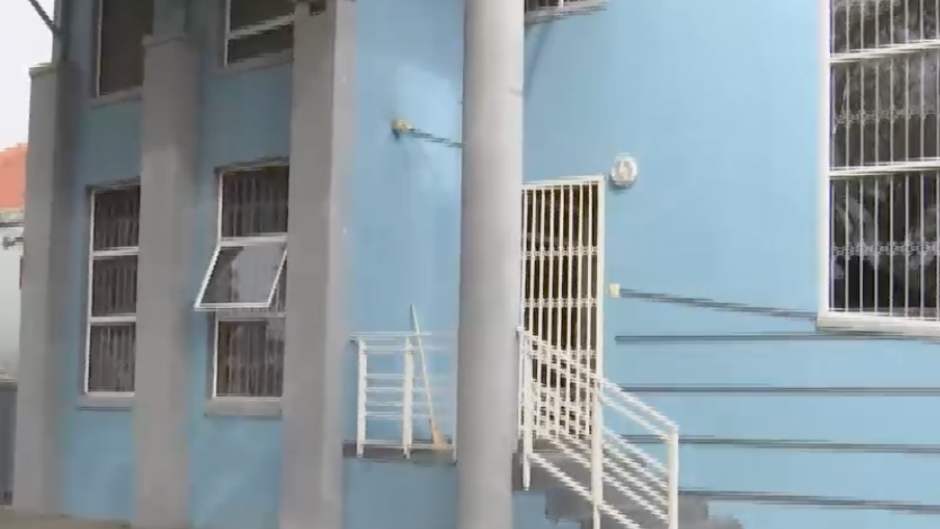 The hijacked building in Morningside.