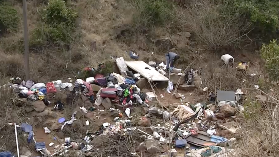 The scene of the bus crash in Limpopo.