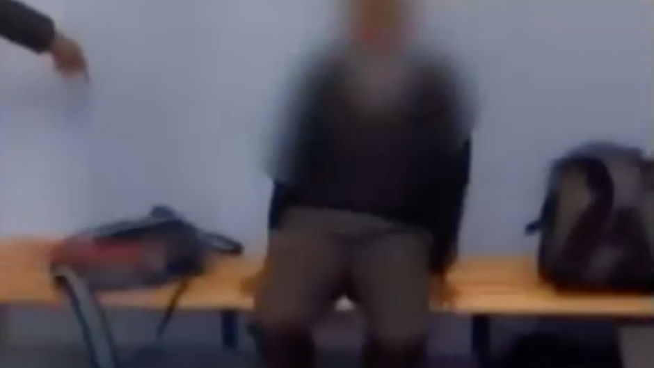 In the video, several boys can be seen beating a schoolmate with bats and other objects while celebrating the ordeal.