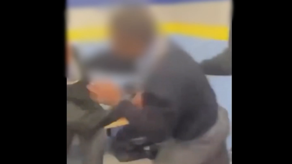 The assault was caught on camera.