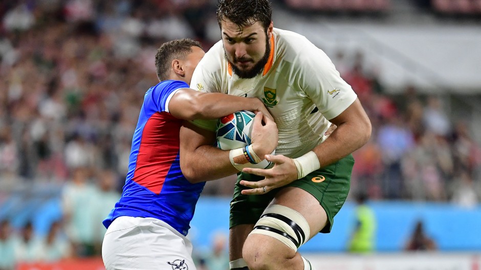 Springbok Lood De Jager. Muhammad Amir Abidin/NurPhoto via AFP