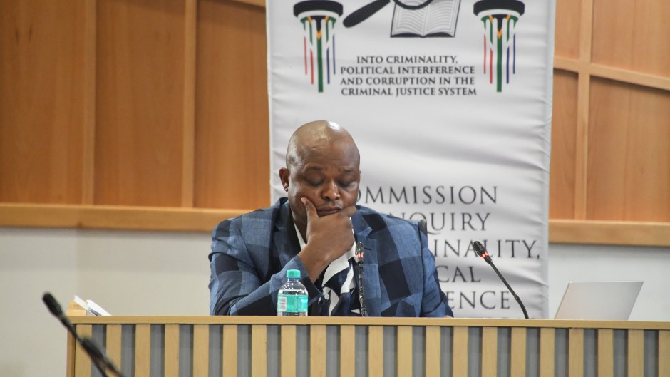 Brown Mogotsi testifies at the Madlanga Commission Of Inquiry. Gallo Images/Frennie Shivambu