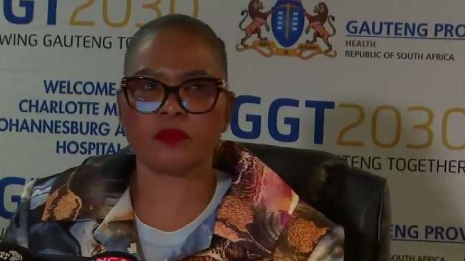 Gauteng Health MEC Nomantu Nkomo-Ralehoko 