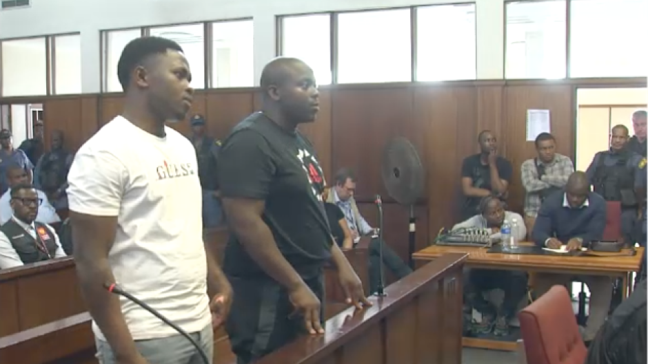 The Ndimande brothers in court. 