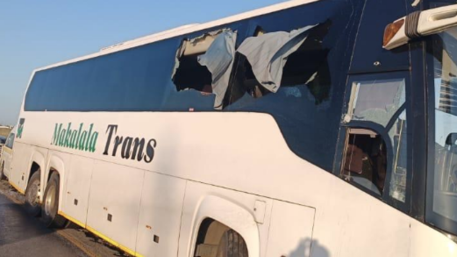 The long-distance bus belonging to Makalala Trans. Supplied