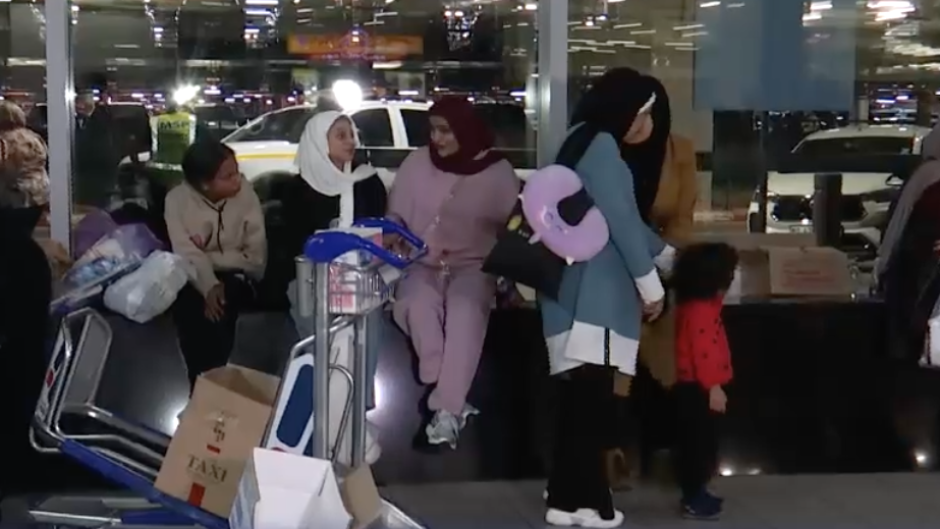 The 130 Palestinian refugees are being housed in a Johannesburg hotel, for now.  