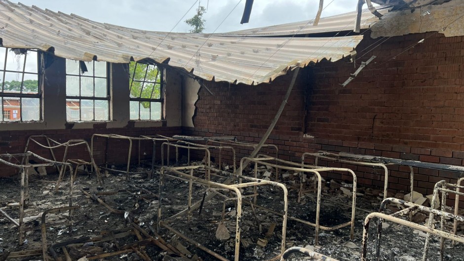 Intruders broke in, vandalised Mpolweni Secondary and stole property including CCTV cameras, before setting classrooms alight.