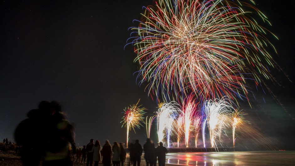 File: Fireworks illuminate the sky above the New Brighton Pier. Sanka Vidanagama/NurPhoto via AFP