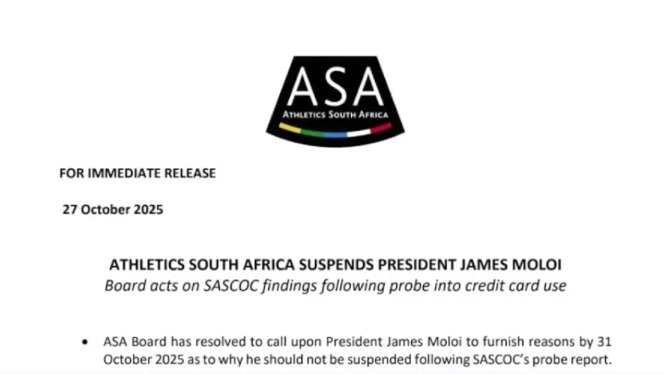 ASA suspension letter