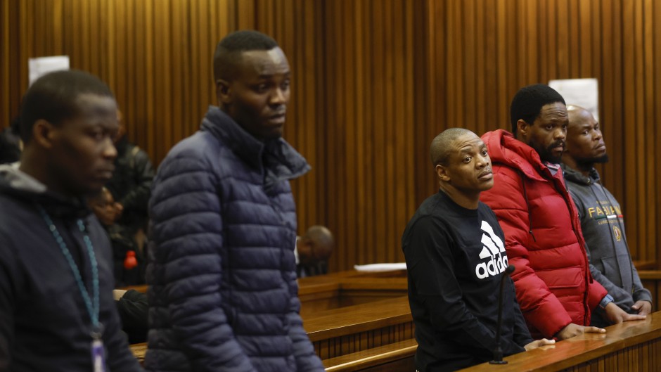 The accused in the Senzo Meyiwa murder trial. Gallo Images/Phill Magakoe
