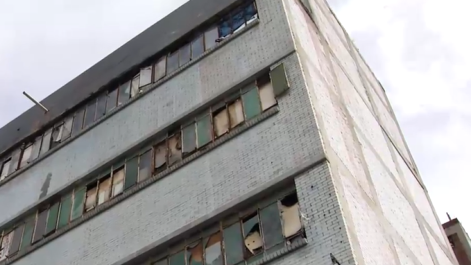 Hijacked building Marshalltown