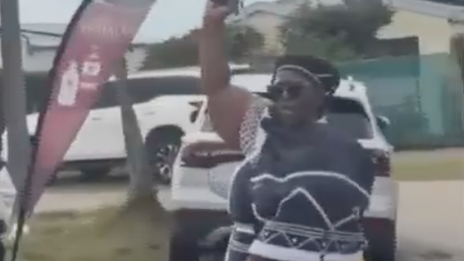 Nokuzola Kolwapi was caught on camera firing a gun to celebrate her son's Umgidi.