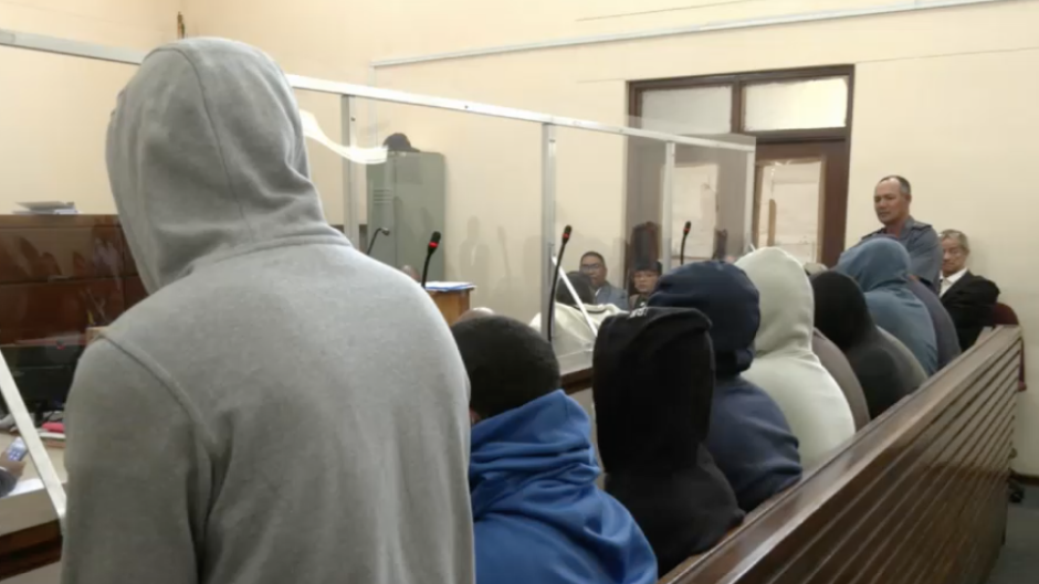 Anti-Gang Unit members in the Athlone Magistrates Court